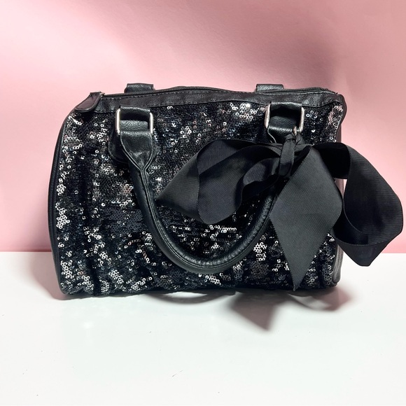 Vintage Y2K Mcbling xhilaration sequins purse with bow - Picture 1 of 7